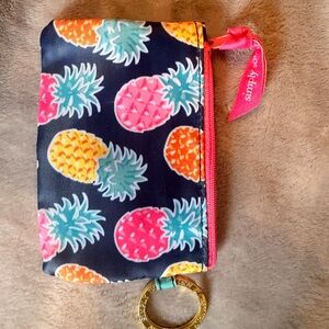 Simply Southern Pineapple Print Pouch with Keyring